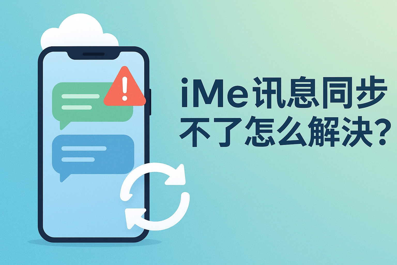 iMe訊息同步失敗怎麼回事？常見原因分析